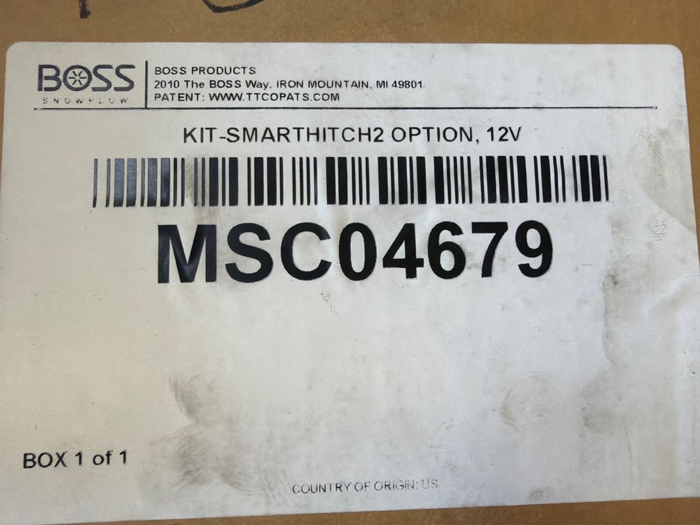 Boss SmartHitch2 Option Kit