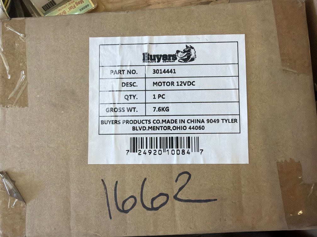 Buyers SaltDogg 12V Spinner Motor
