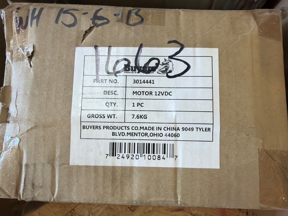 Buyers SaltDogg 12V Spinner Motor