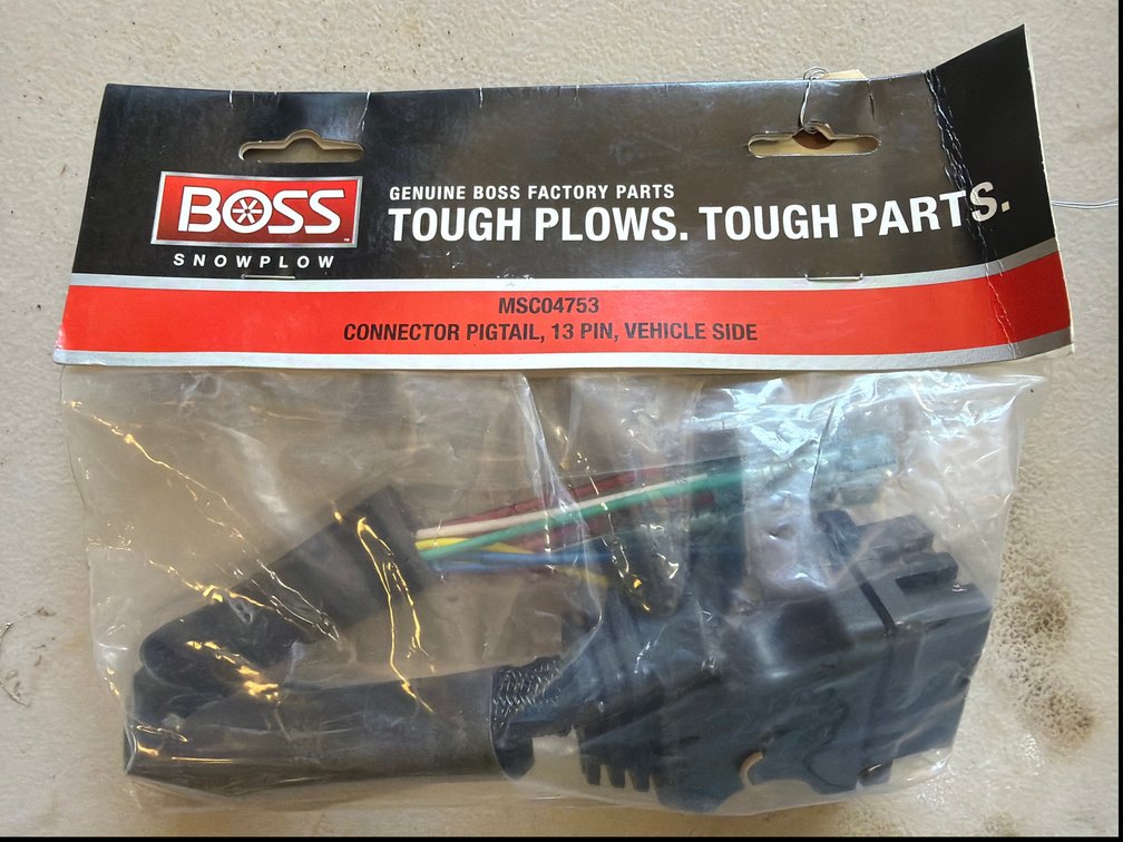 Boss 13-Pin Vehicle-Side Pigtail Connector