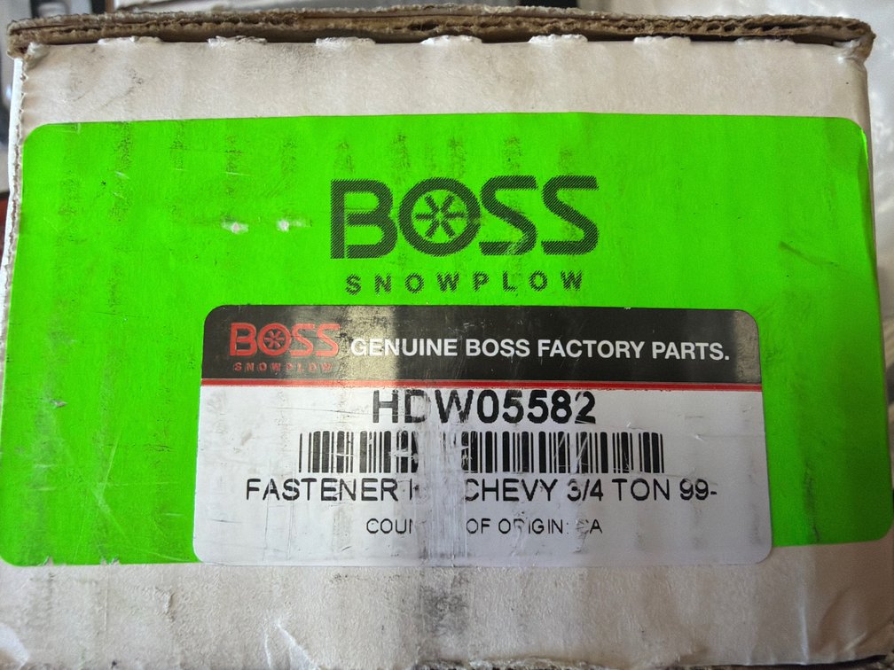 Boss Chevy Fastener Kit