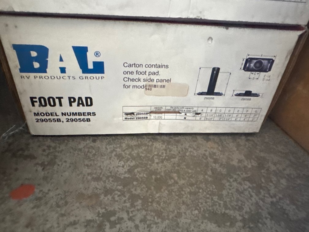 (2) BAL RV Products Foot Pads