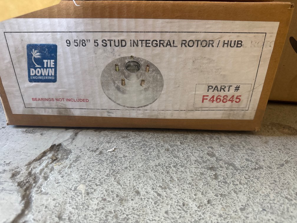 Tie Down 9-5/8” Integral Rotor/Hub