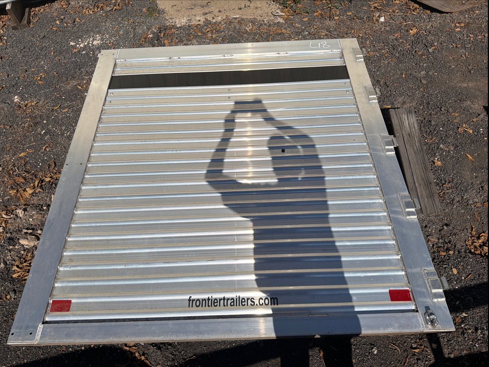 Approx 6’ Aluminum Partial Trailer Door