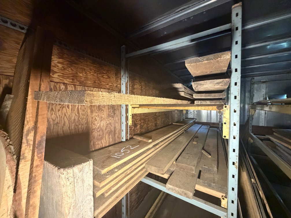 Roughcut Lumber With Pallet Racking Shelf