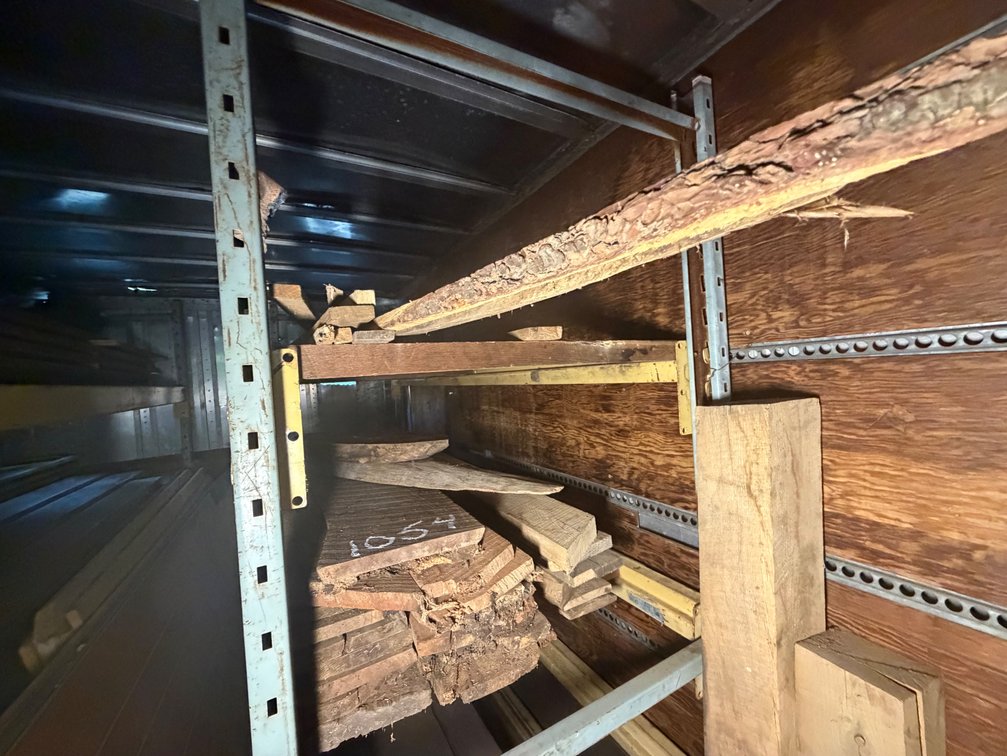 Roughcut Lumber With Pallet Racking Shelf