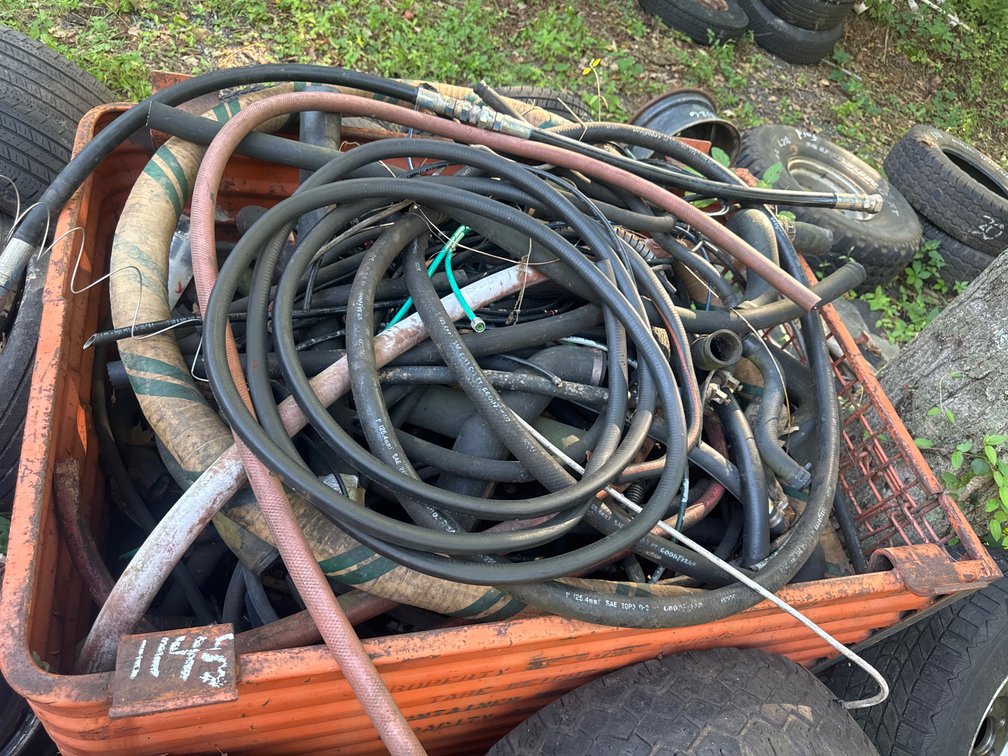 Metal Crate With Hydraulic Lines