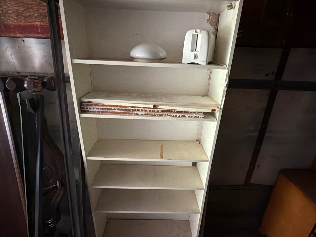 Wooden Shelf, Toaster
