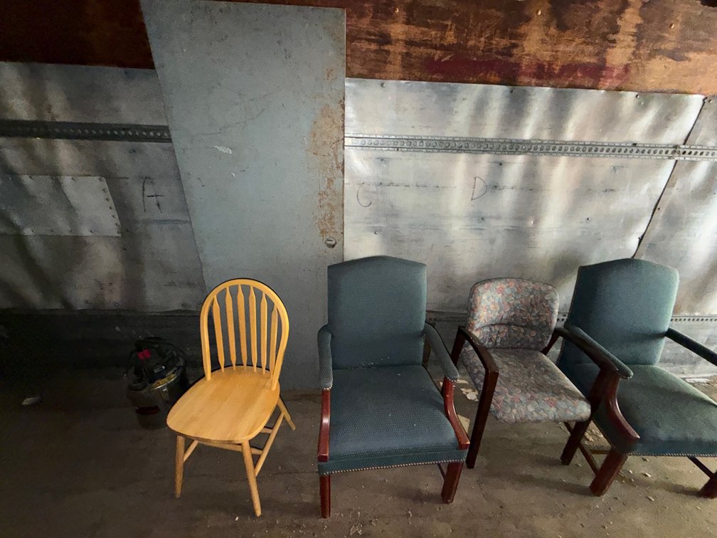(4) Chairs, Door, Vacuum