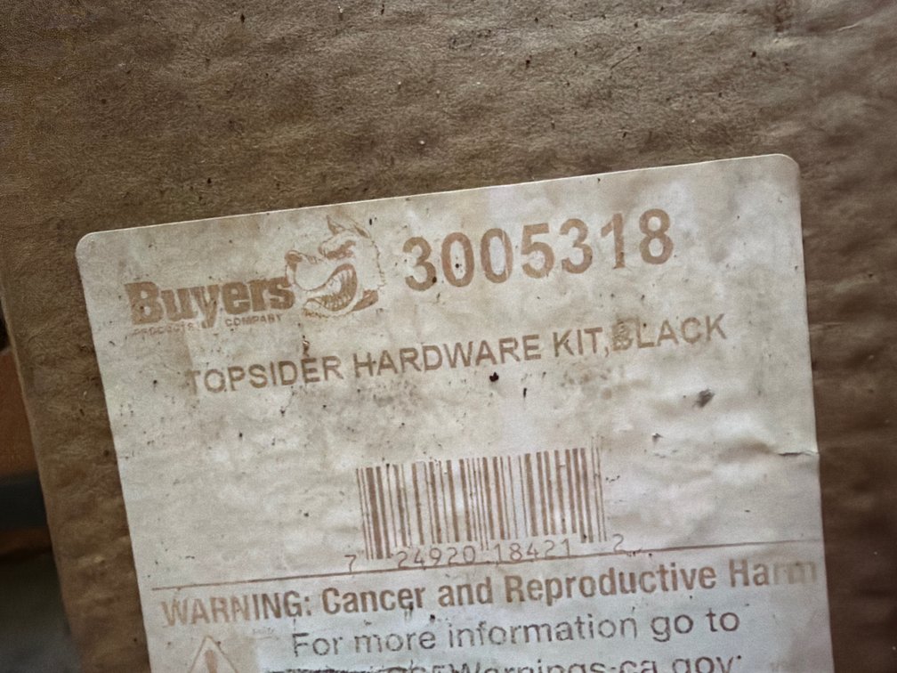 Buyers Products Topside Hardware Kit