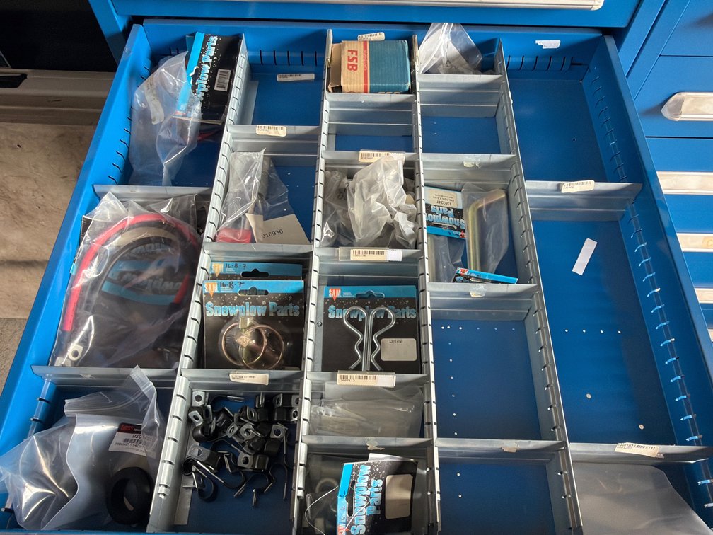 Drawer Assorted Pins & Power Cords