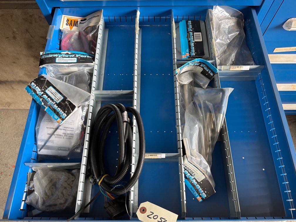 Drawer Assorted Wiring Harnesses, Pins & Roller Chain