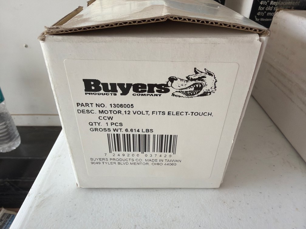 Buyers 12V Snow Plow Motor