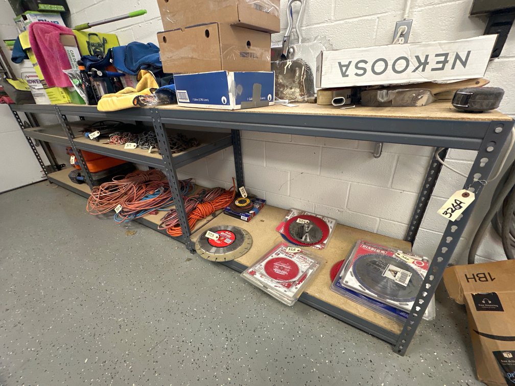 (3) Sections Steel Shelving