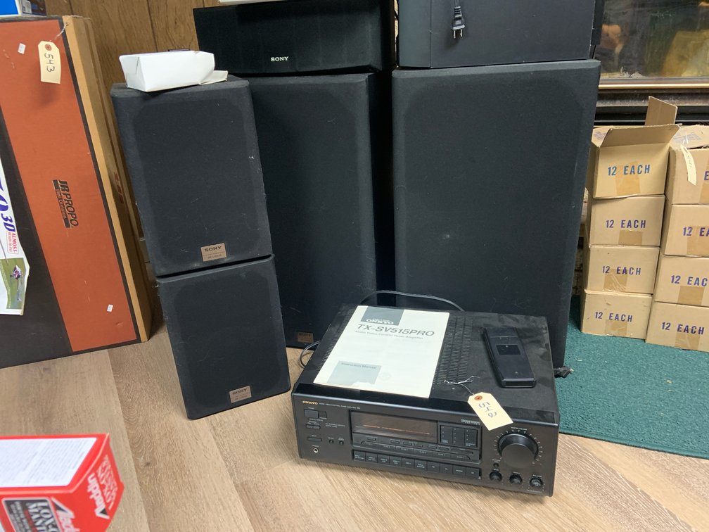 Sony Speaker System & Onkyo Audio Control Center