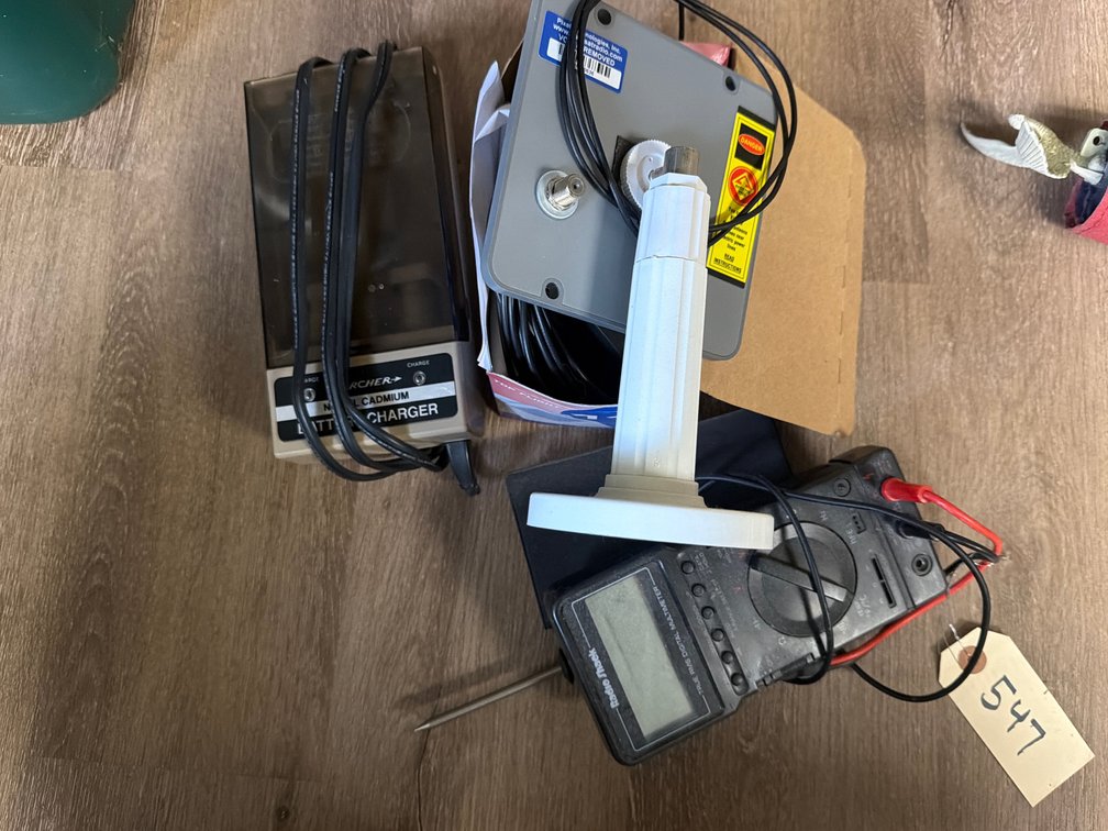 Multimeter, Battery Charger, Radio Shack Antenna