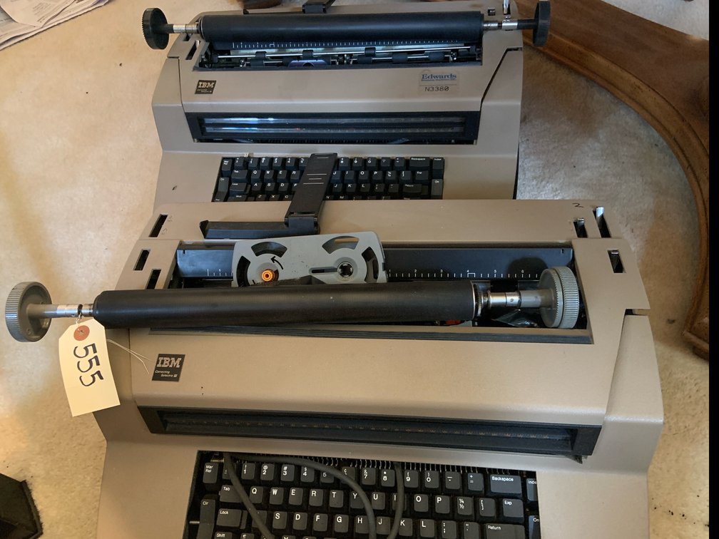 (2) IBM Correcting Selectric III Type Writers