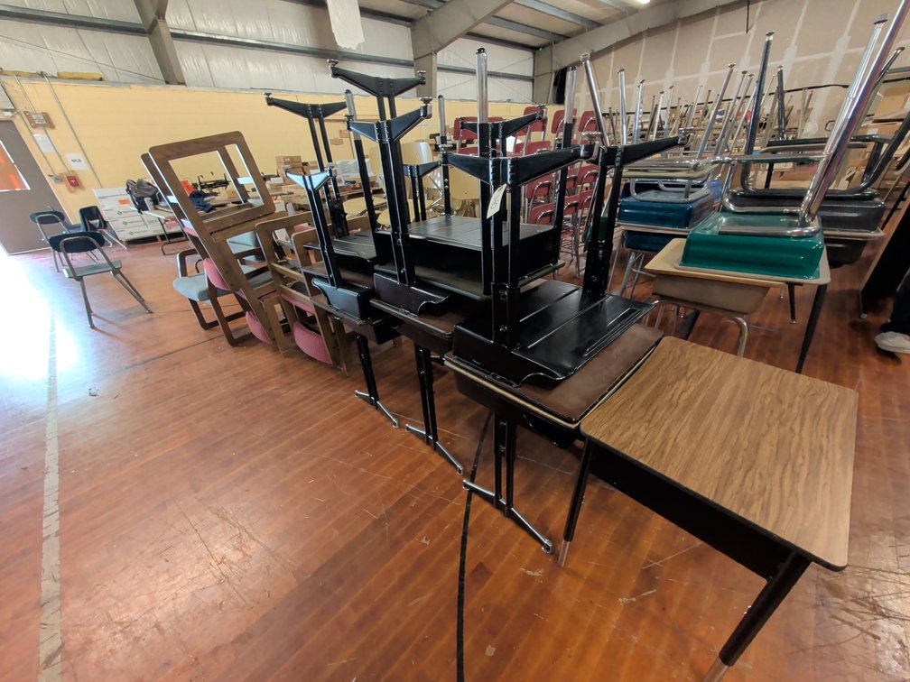 (9) School Desks - No Chairs