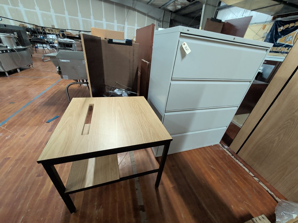 File Cabinet & Table