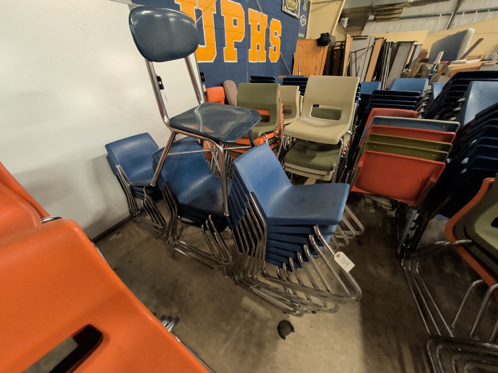(16) Blue Chairs