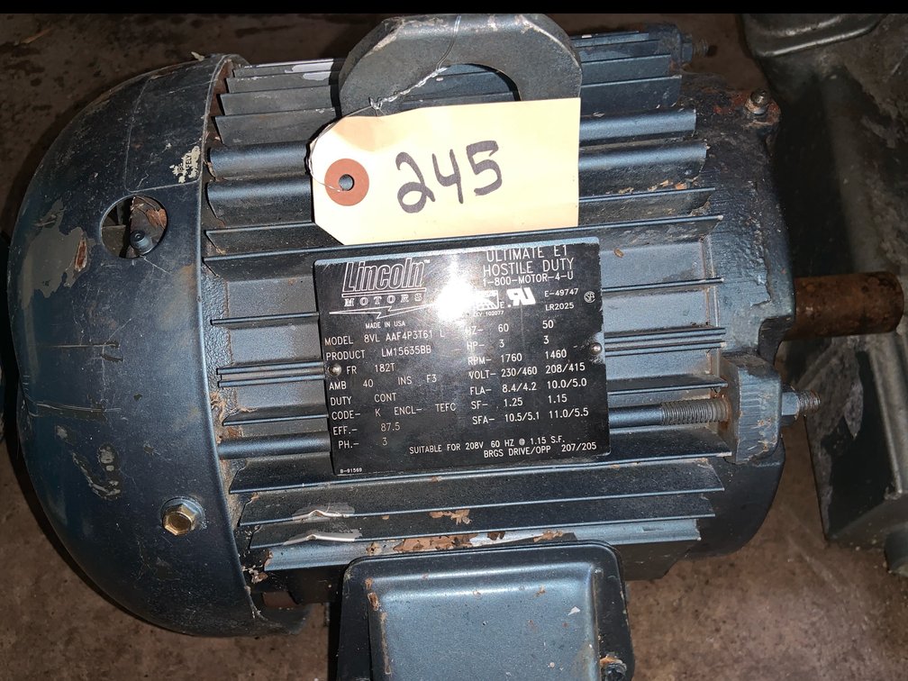 Lincoln Motors 3-Phase Electric Motor