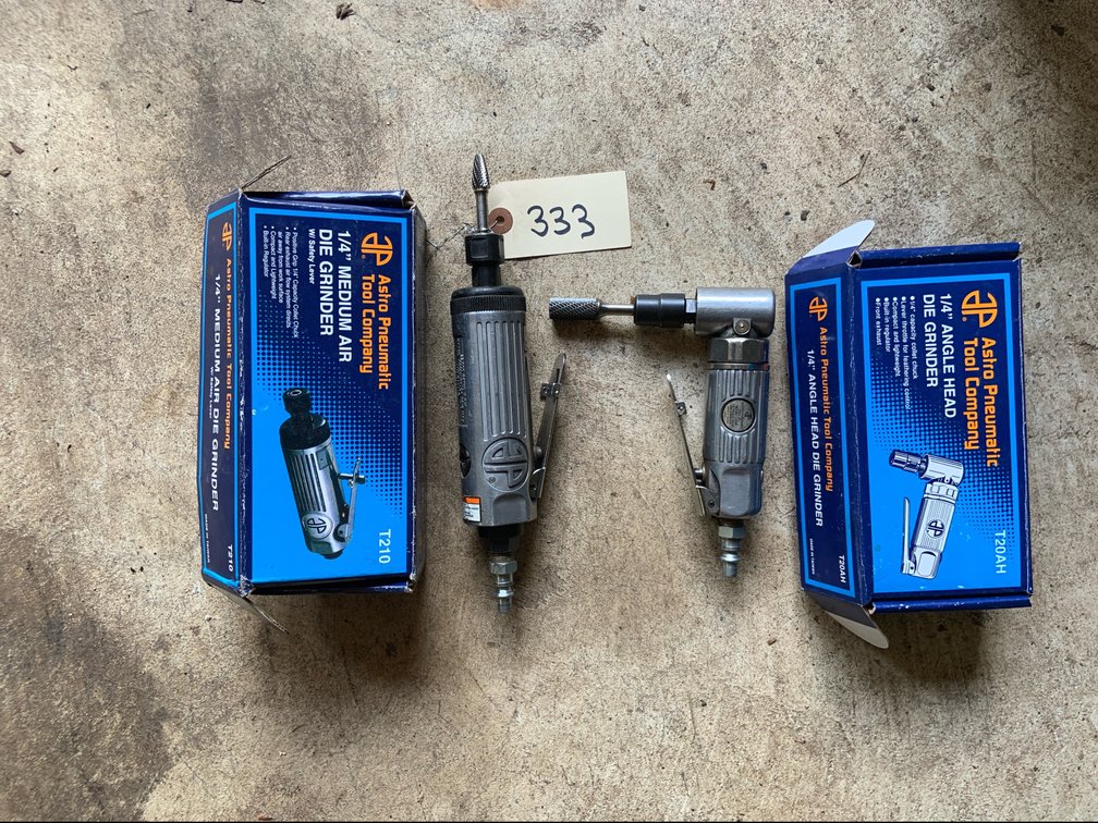 (2) Astro Pneumatic Die Grinders
