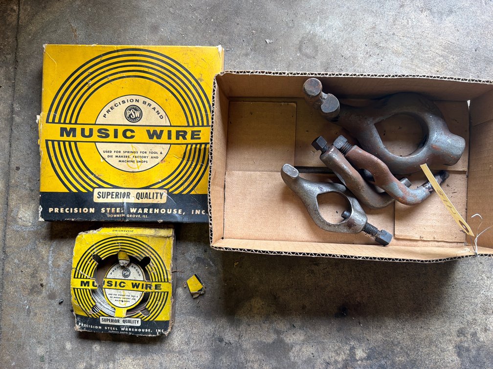 Metal Lathe Dog Fixtures & Music Wire