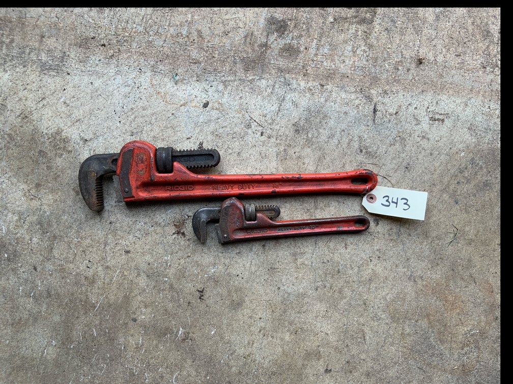 (2) Ridgid Pipe Wrenches
