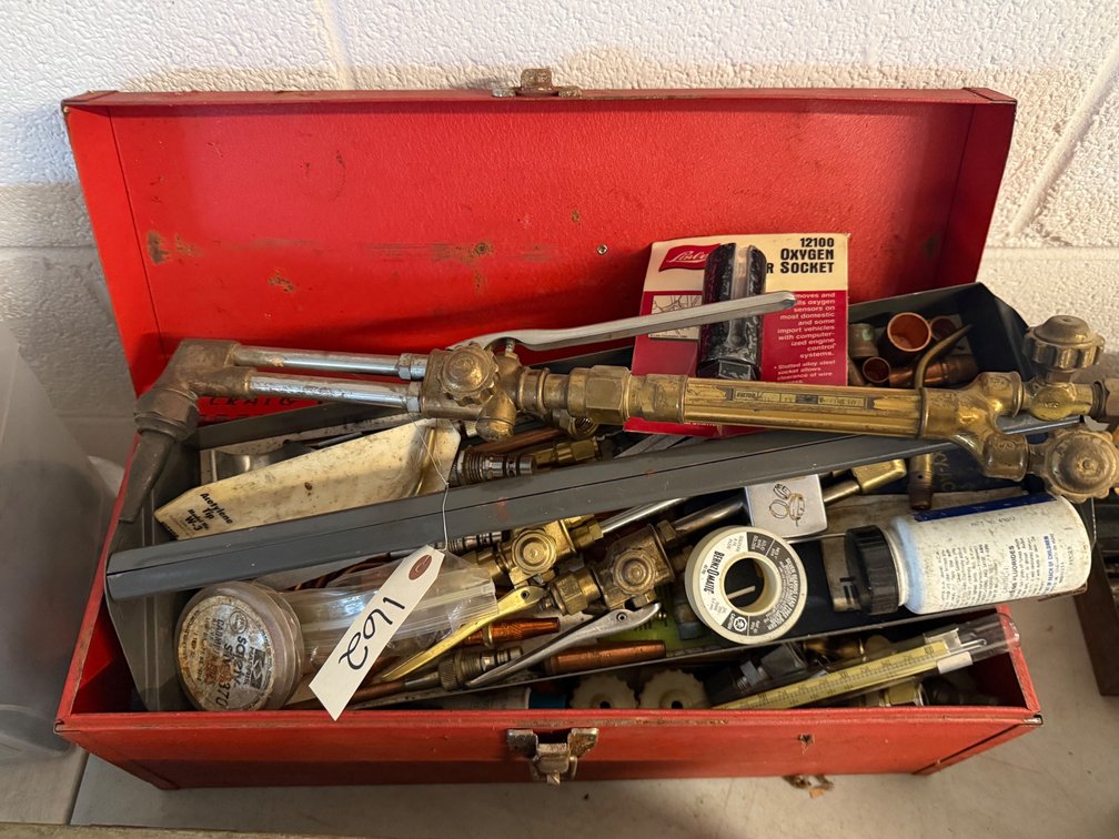Tool Box With Assortment Of Tools