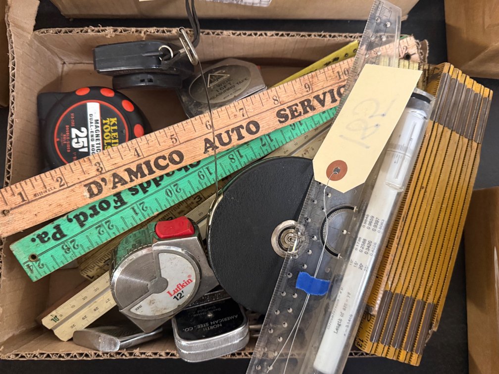 Box Of Measuring Tools