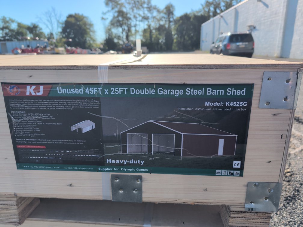 45FTx25FT Double Garage Steel Barn Shed