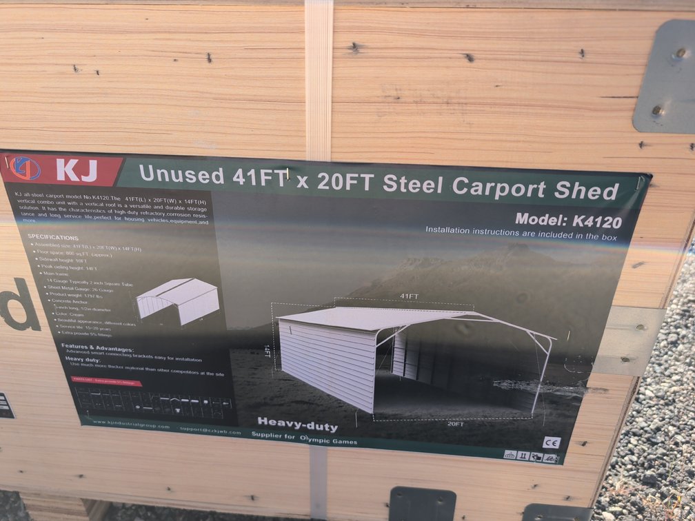 41ft x 20ft SteeI Carport Shed