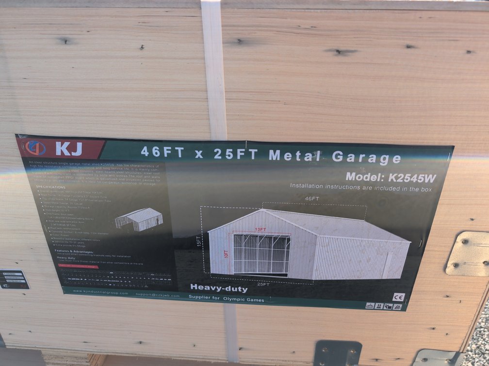 46FTx 25FT Metal Garage