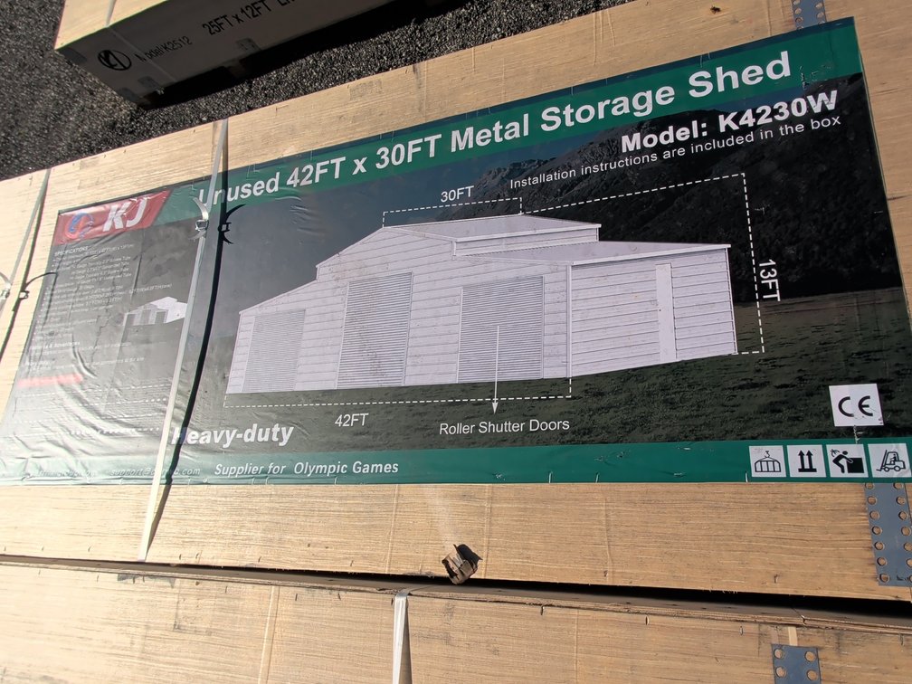 42FT x 30FT Metal Storage Shed