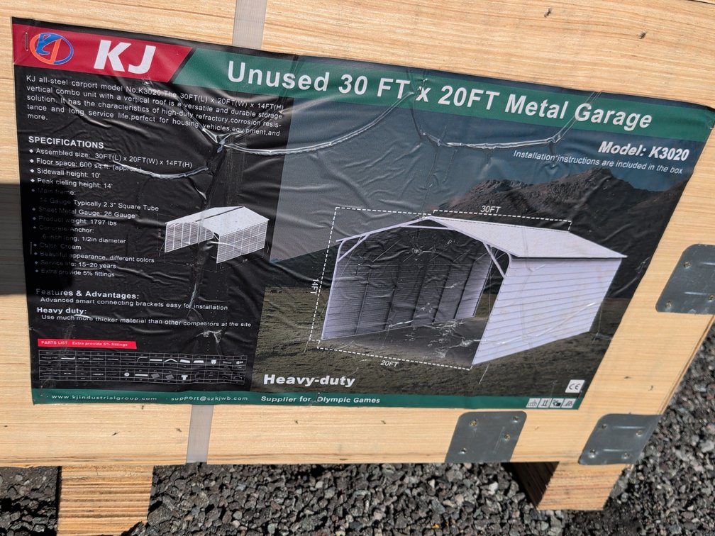 20 FT x 30FT Metal Garage