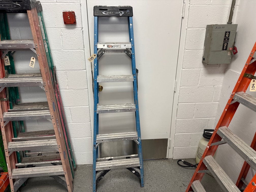 (1) 6’ Werner Fiberglass A-Frame Ladder