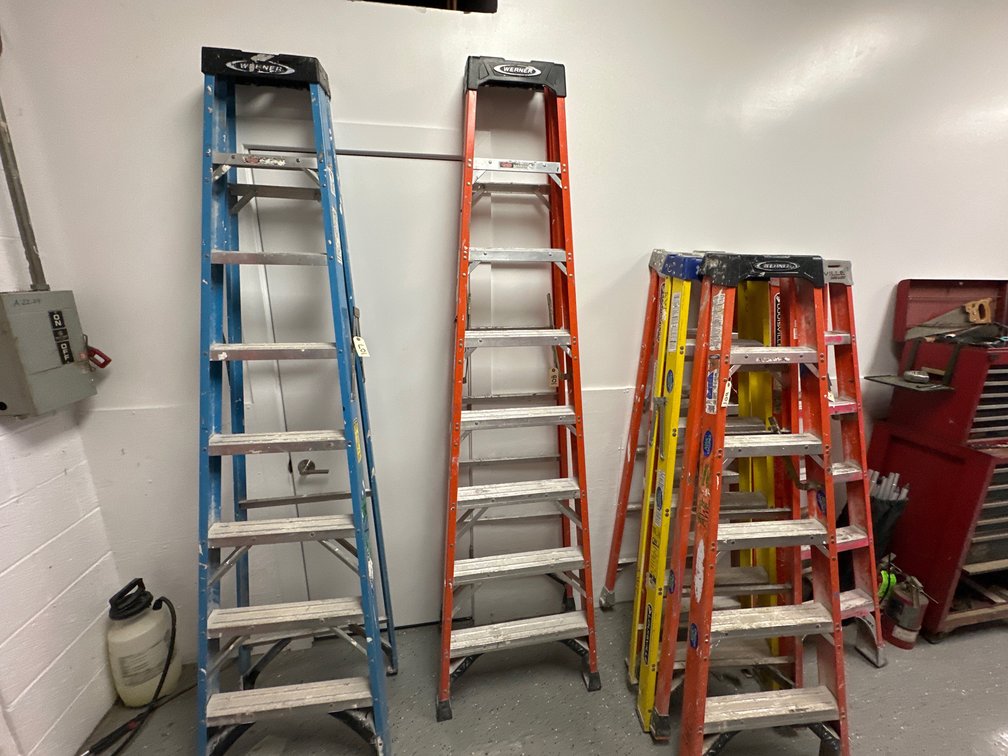 (1) 8’ Werner Fiberglass A-Frame Ladder