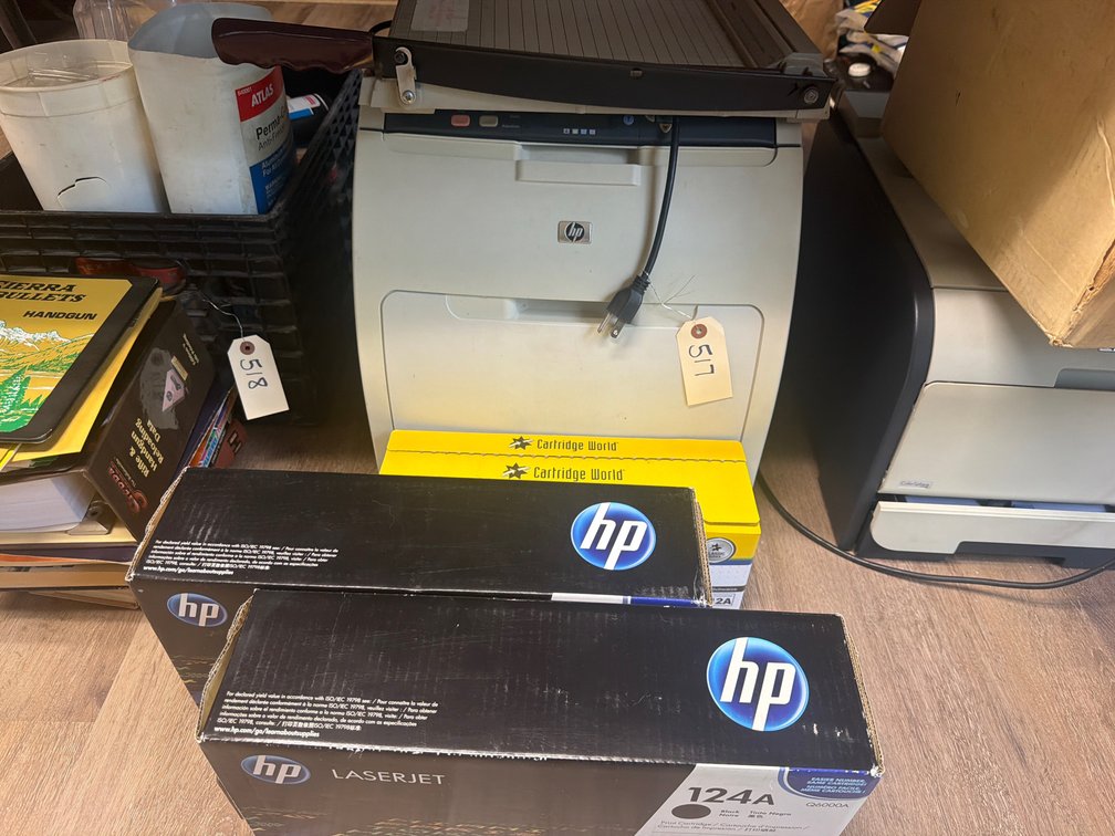 HP Printer 3600N & 124A Toner Cartridges , Paper Cutter