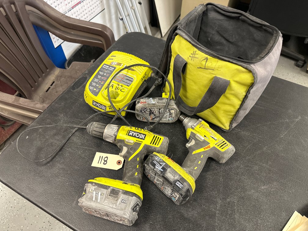 RYOBI 18V ONE+ Cordless Drill/Driver & Impact Driver Set