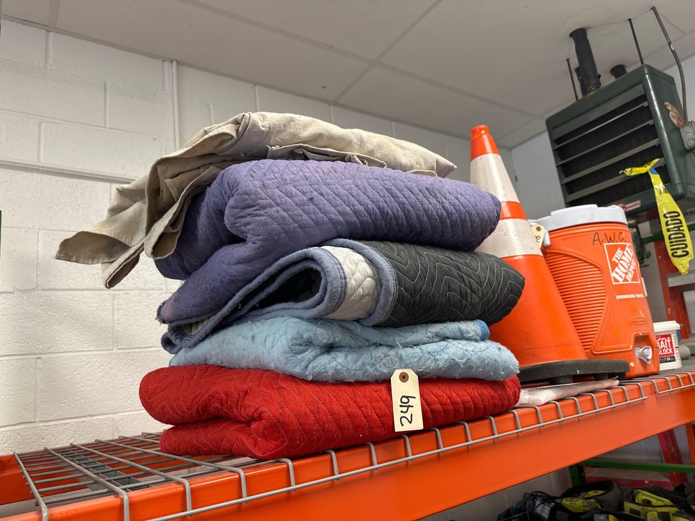 (4) Moving Blankets & Drop Cloth
