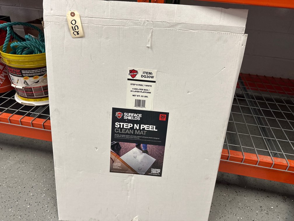 Approximately (100) Step & Peel Adhesive Clean Mats