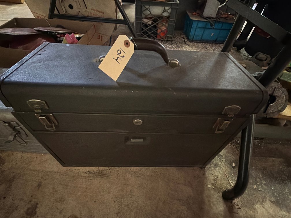 Kennedy Toolbox With Machinist Tools/Bits