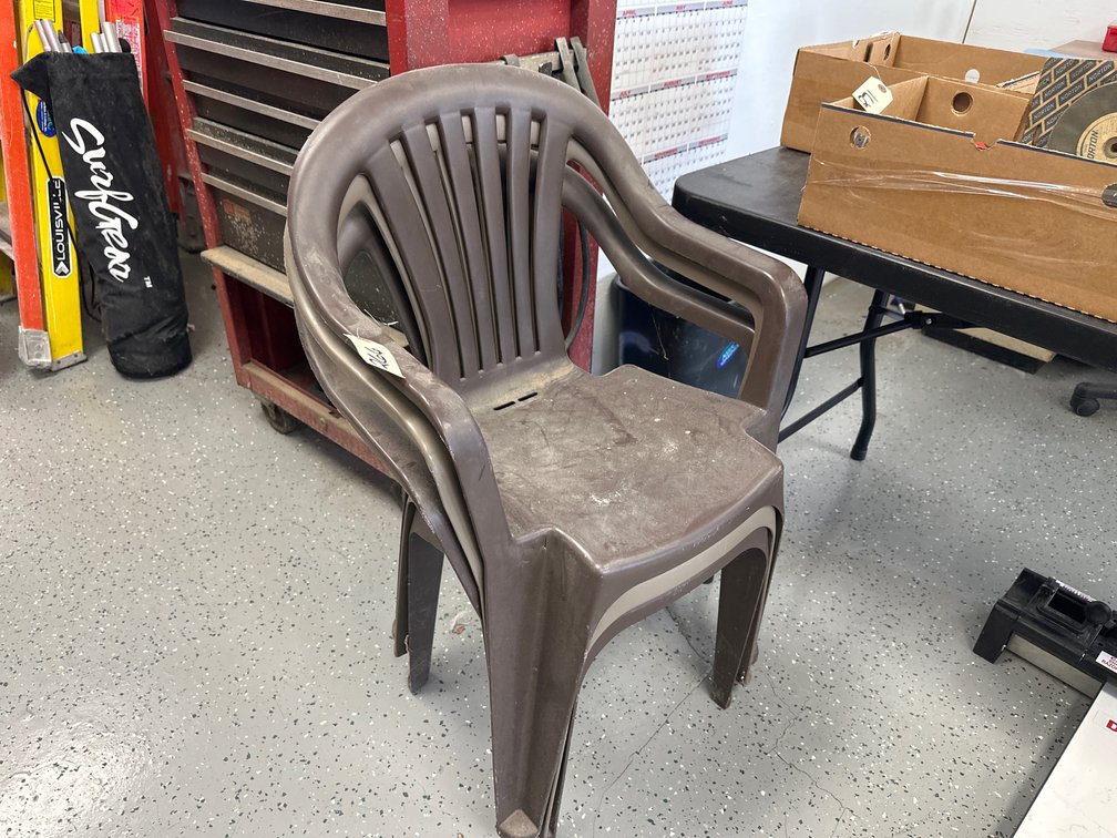 (3) Plastic Stack Chairs