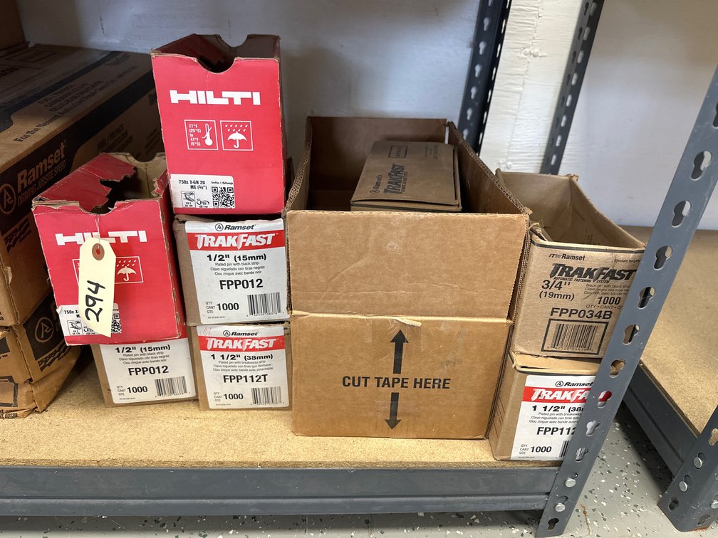 Assorted Hilti & TrakFast Fasteners