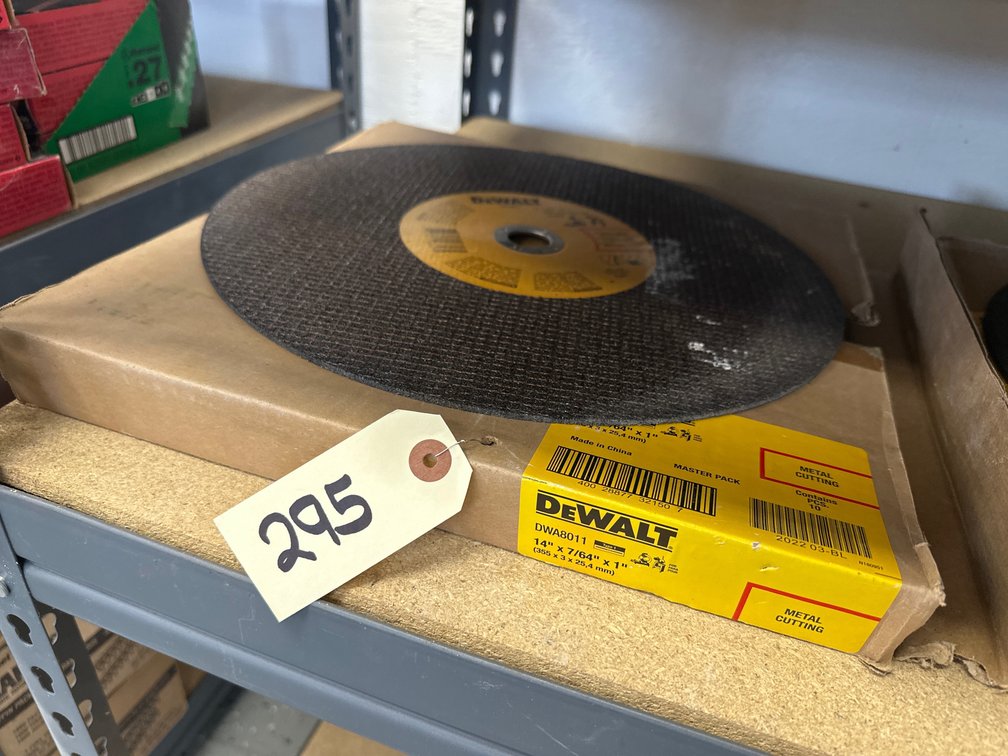 Approximately (9) DEWALT 14” Cut-Off Wheels