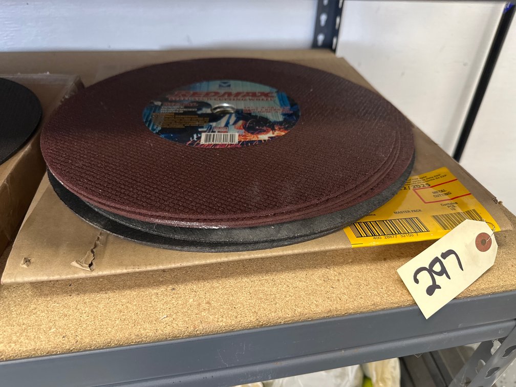 (9) Assorted 14” Cut-Off Wheels