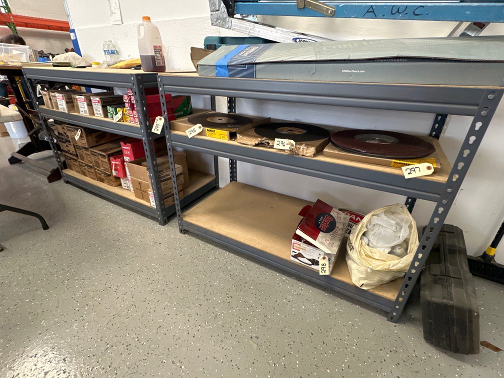 (2) Medium-Duty Steel Shelving Units