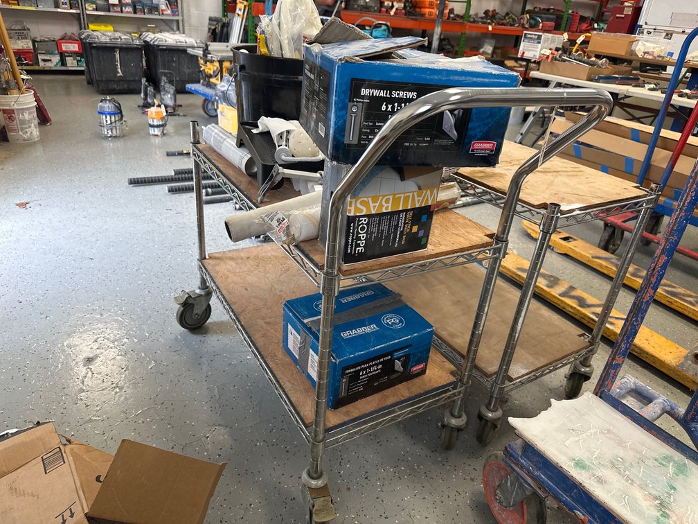 Mobile Wire Shelving Cart