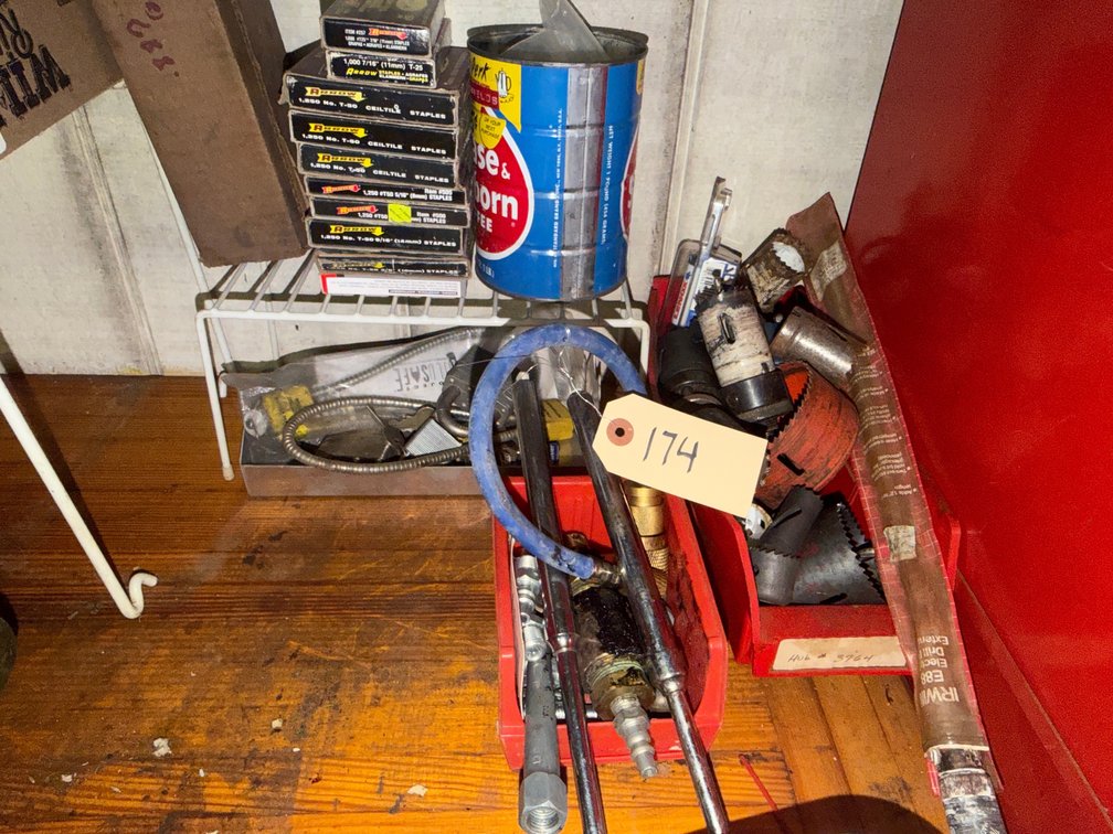 Hole Saws, Air Attachments, Staples, Locks
