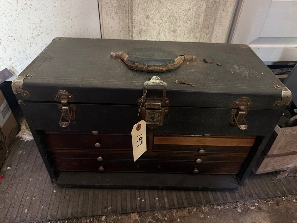 Vintage Wood Machinist Chest/Precision Tool Box